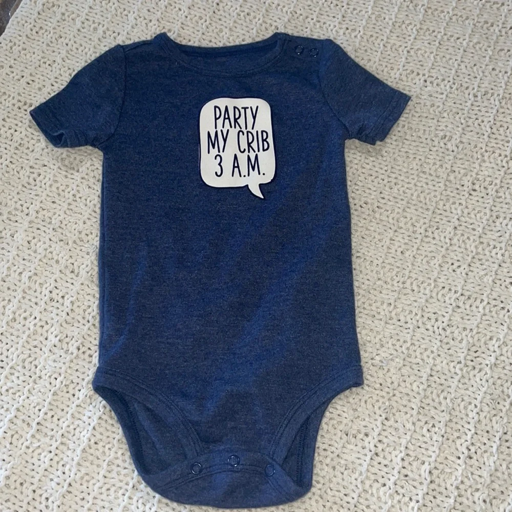 Party my crib 3 AM, baby B gosh 24 month bodysuit